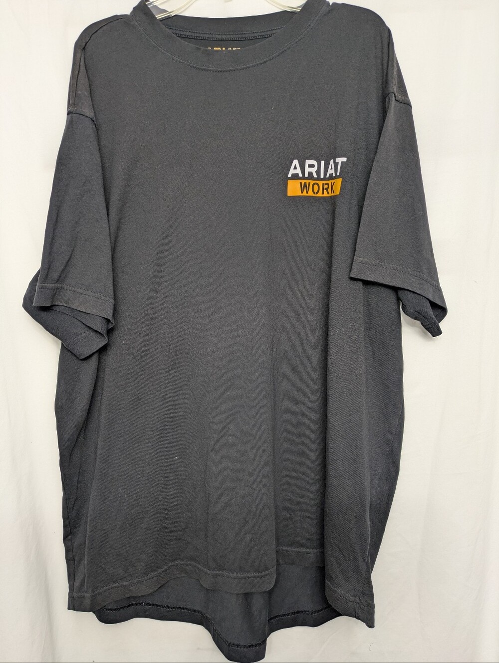 Ariat Rebar Work Black Logo Workwear Western Ranch T Shirt